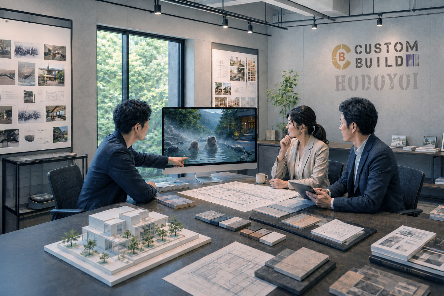 CUSTOM BUILDの考え方を表す建築イメージ